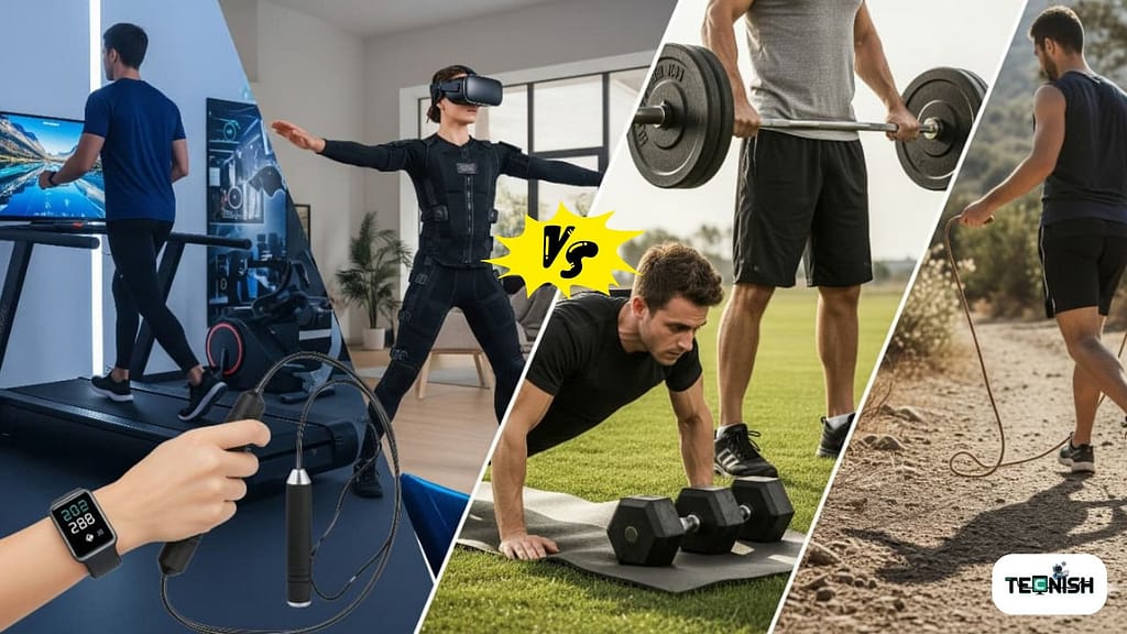 Gadgets vs. Traditional Workouts