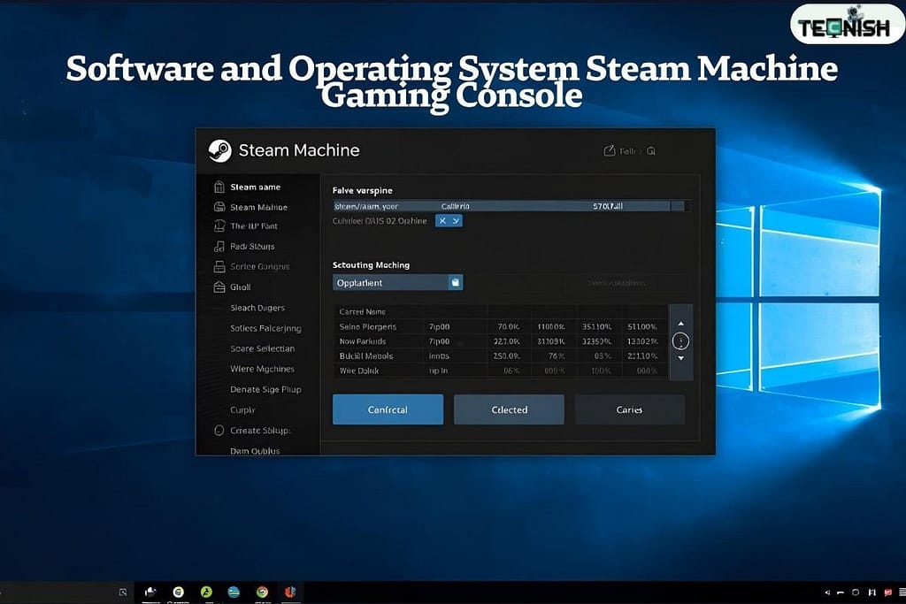 Software and Operating System Steam Machine Gaming Console