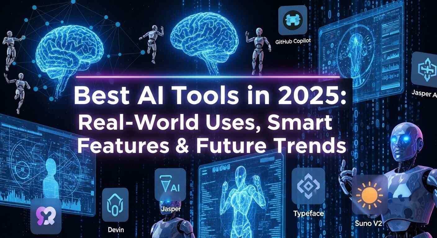 Best AI Tools in 2025 Real-World Uses, Smart Features & Future Trends