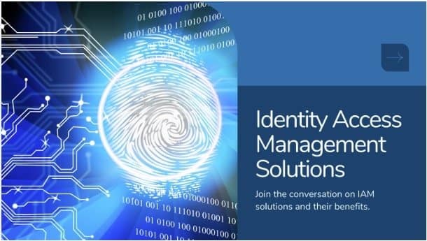 IAM security concept with multi-factor authentication and user identity verification.