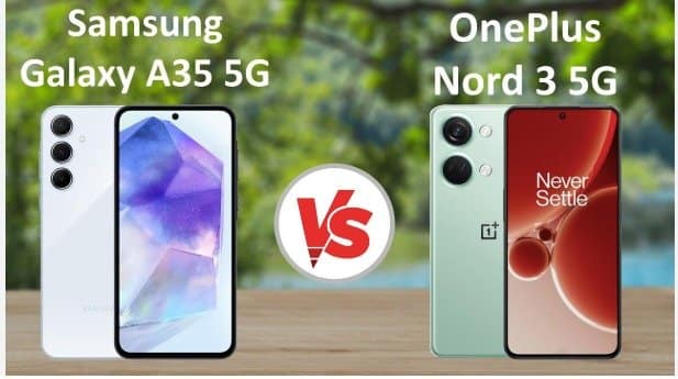 Display Quality Brightness, Smoothness, and Protection of Samsung Galaxy A35 vs OnePlus Nord 3
